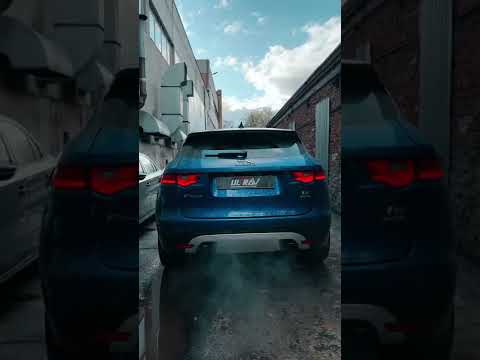 ЛЮТЕЙШИЙ ВЫХЛОП С ОТСТРЕЛАМИ для Jaguar F-Pace #shorts #jaguar #exhaust #tuning #fpace #ягуар