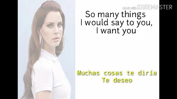 Lana del Rey - Fuck it, i love you ( Letra Inglés/ Español)