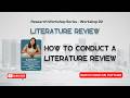 How to Conduct a Literature Review Step-by-Step | YRC Workshop 02 | Dr. Michelle Silva