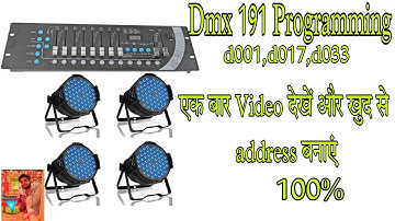 Jia Dmx 191 Sharpy programming || jia dmx price in India || full details in Hindi