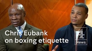 Chris Eubank: 'Your line of questioning isn't conducive to a good interview'