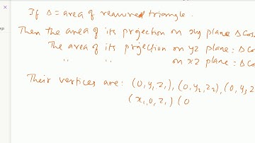 Analytical solid geometry : - ( Area of triangle through given vertices ) - 40.