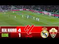 REAL MADRID Vs ELCHE 4 1 2026 LaLiga Match Highlights