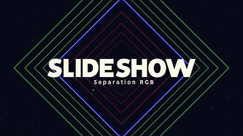 Slideshow - Separation RGB After Effects Templates