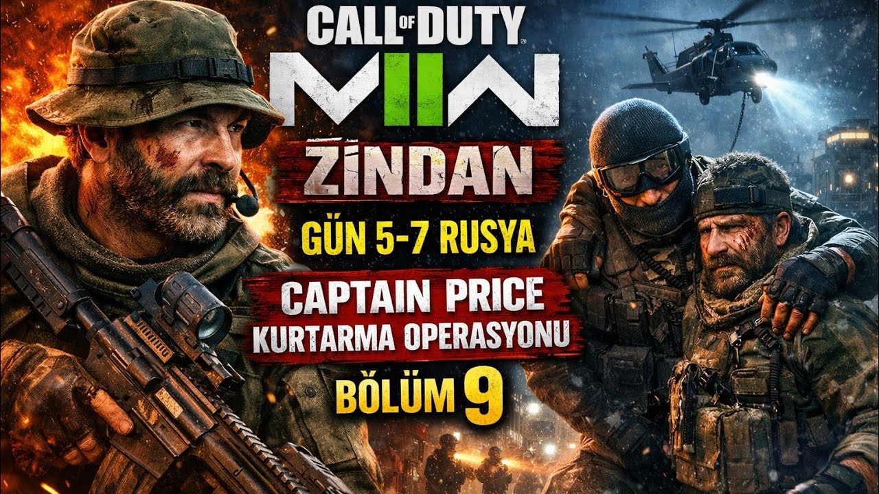 Call Of Duty Modern Warfare 2 Zindan Gün 5-7 Rusya Captain Price Kurtarma Operasyonu  Bölüm 9