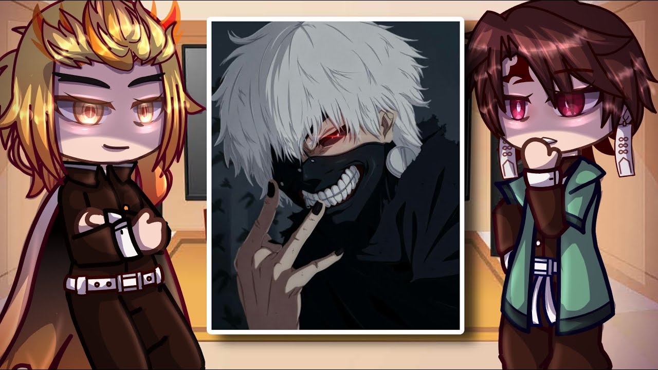 Demon Slayer React To Kaneki // Tokyo Ghoul // Gacha Club