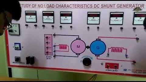 Experiment on No Load Characteristics of DC Generator