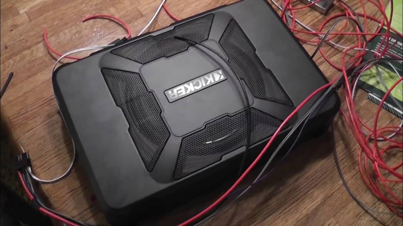 How to Install Powered Subwoofer start to finish - YouTube