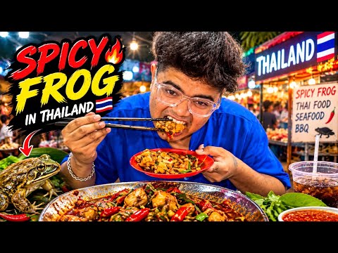 Eating Unique Style Frog In Thailand Market 🥵🤯|@KandaVillageCooking