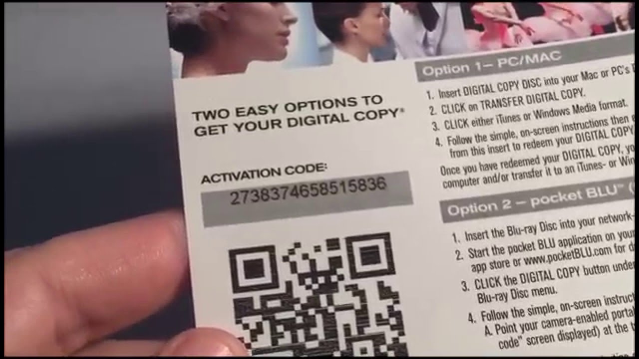 Digital Copy Codes for FREE - YouTube