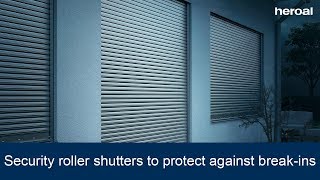 Security roller shutters to protect against breakins | heroal products