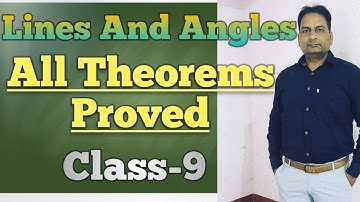 All Theorems Of Lines And Angles Class 9