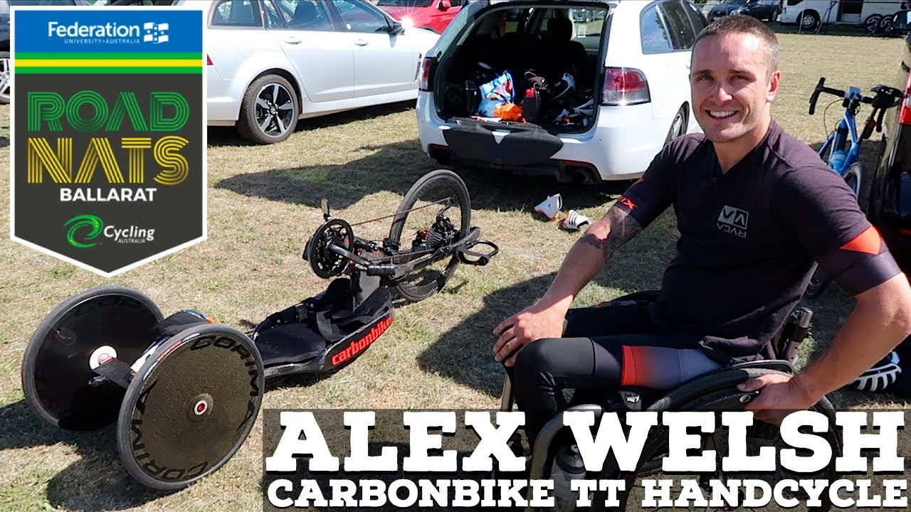 para cycling world cup canada CarbonBike TT Handcycle Tech with Alex WELSH // Para-Cycling