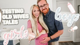 TESTING OLD WIVES TALES WITH MY HUBBY TO PREDICT THE GENDER OF BABY#4
