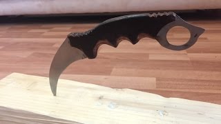 Как сделать керамбит? из металла | How to make metal KARAMBIT?