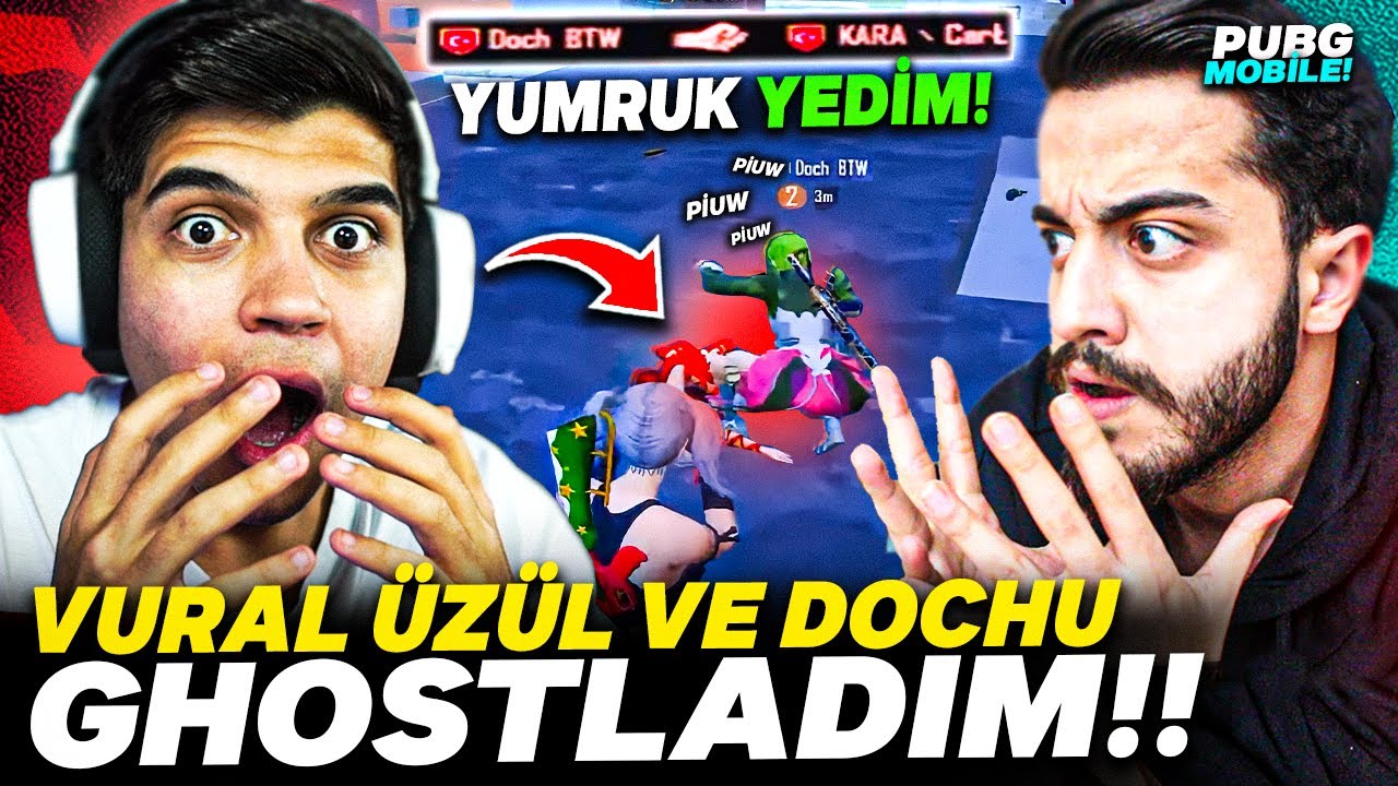 VURAL ÜZÜL VE DOCHU YAYINDA GHOSTLADIM!! 😱 ( YUMRUK YEDİM! ) – PUBG Mobile