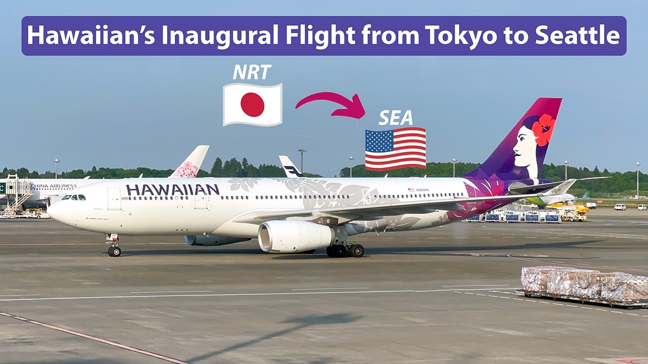 Hawaiian Airlines' Tokyo Narita to Seattle Inaugural