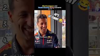 Max Verstappen and Daniel riccardo funny 🤣 moments #f1 #formula1 #maxverstappen #danielricciardo