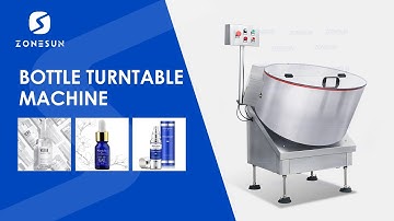 ZONESUN ZS-LP750 Full Automatic Round Bottle Sorting Turntable Unscrambler Machine