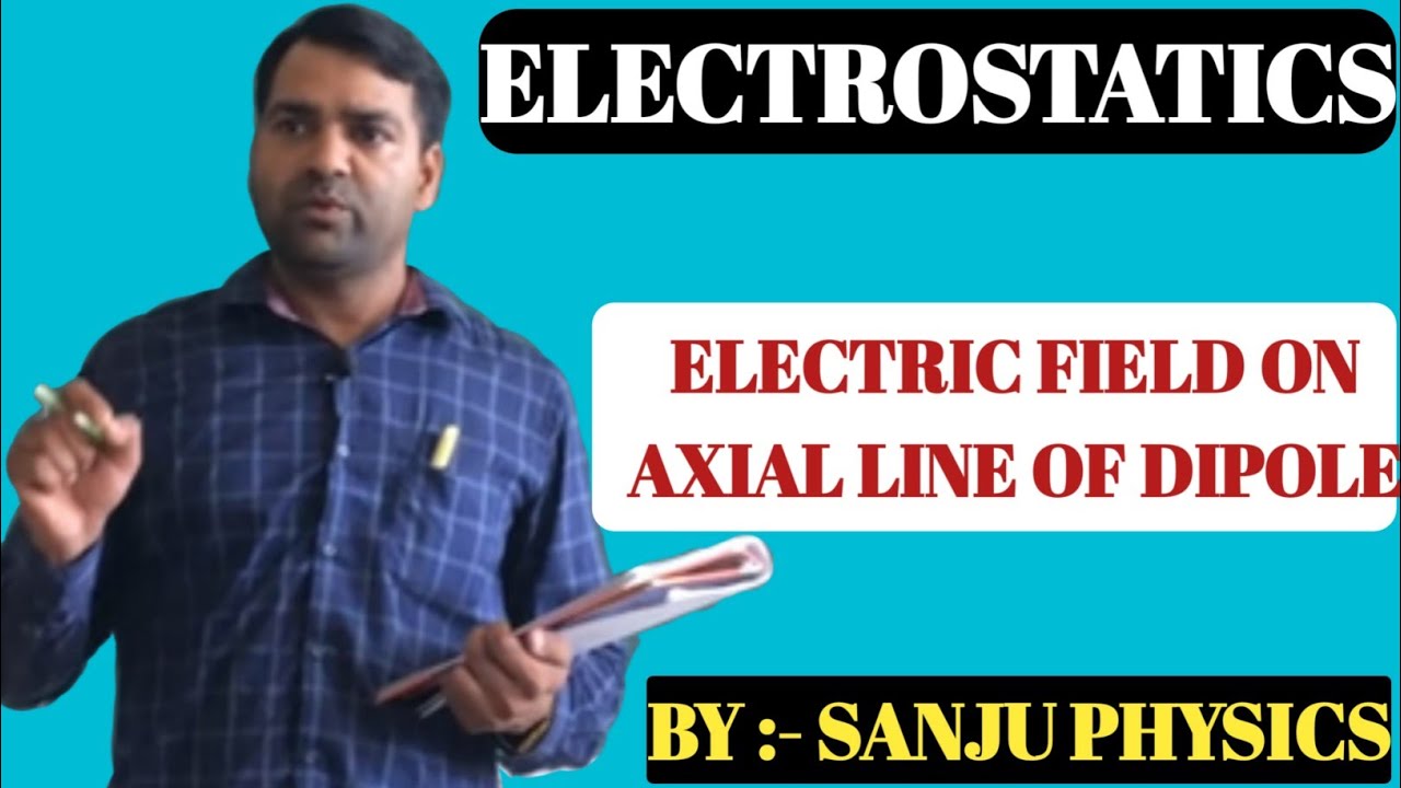 Lec 21 Electric Field On Axial Line Of Dipole Youtube