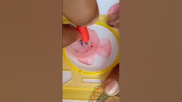 simple spirograph design satisfying asmr video #shorts #ytshorts #art #spirograph