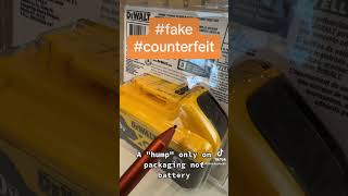 How to recognize a fake Dewalt 20V battery. Don't get scammed by low quality counterfeit...