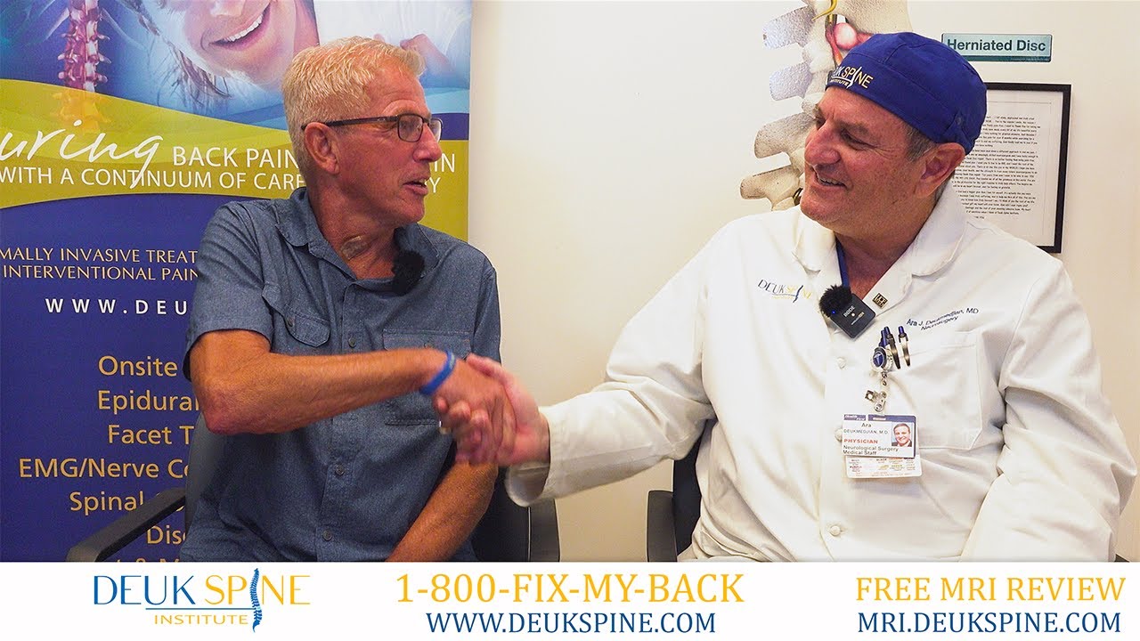 Patient from Michigan Has Neck Pain CURED w the Deuk Laser Disc Repair