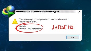 Fix IDM – HTTP/1.1 403 Forbidden Error | 100% Working Fix (Official 2025 Update)