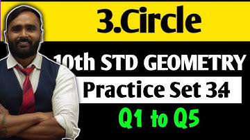 10th GEOMETRY | 3.CIRCLE | Practice Set 3.4 | Q1 to Q5 | PRADEEP GIRI SIR