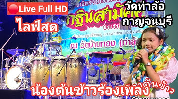 🔴Live ไลฟ์สดน้องต้นข้าวร้องเพลง วัดท่าล้อ จ.กาญจนบุรี