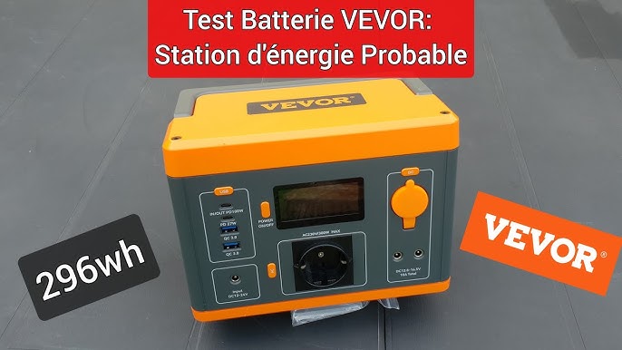 VEVOR Générateur Électrique Portable Station Énergie Batterie Lithium-ion  296 Wh