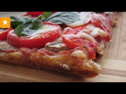 Видео рецепт Простое бездрожжевое тесто для пиццы
