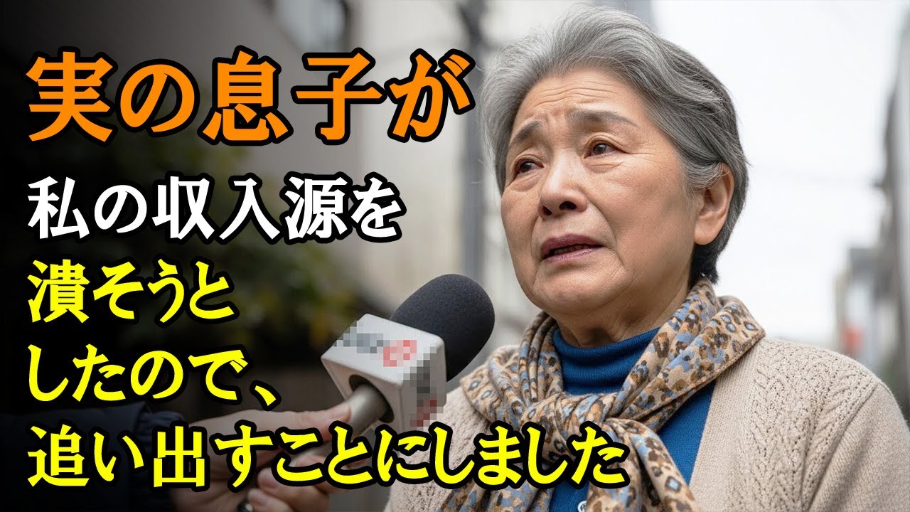 実の息子が私の収入源を潰そうとしたので、追い出すことにしました