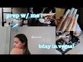 prep w/me to go to vegas for my 20th birthday!! || 6 hr nail appt, car jams, packing, and more