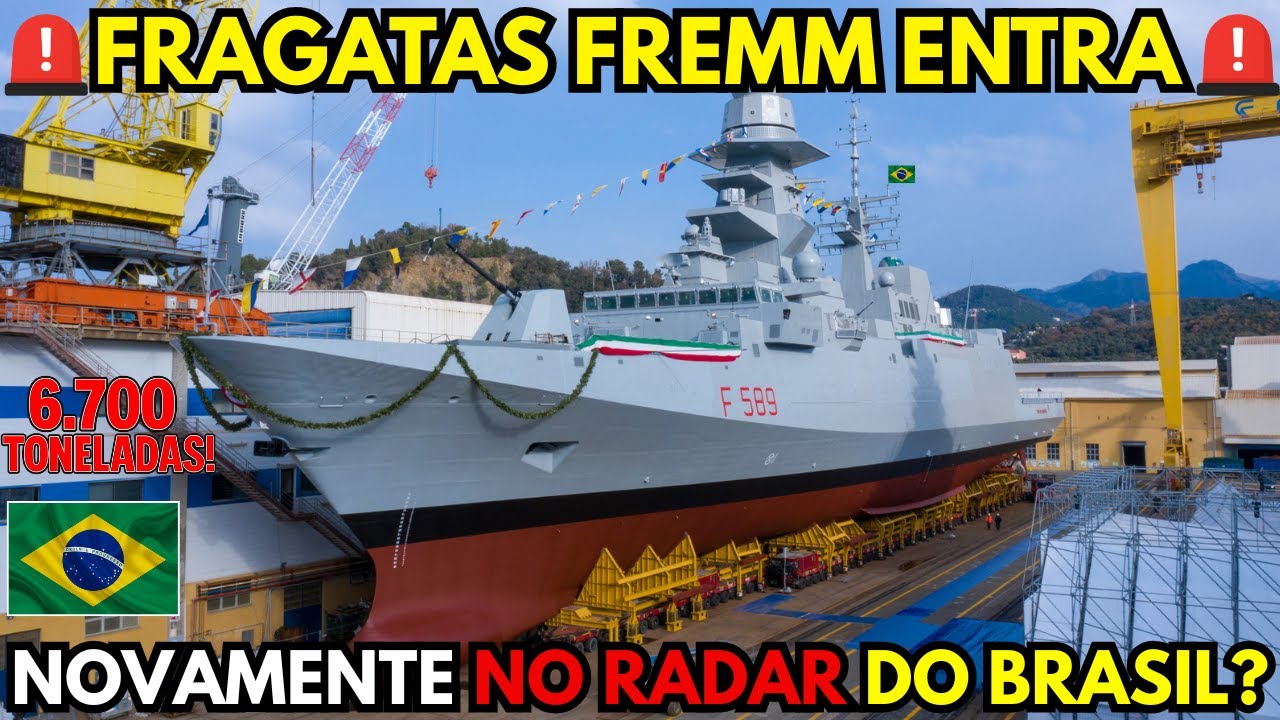 🚨⚓ FRAGATAS FREMM NO RADAR DO BRASIL? 6.700 Toneladas — Quase Um Destroier! Fremm ou Tamandaré?🚢💥