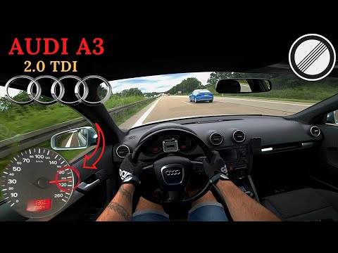 Audi A3 2.0 TDI *140HP* Acceleration Top Speed Autobahn POV Drive