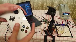 Dual control of a robotic arm – GUI & a Xbox controller