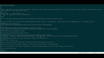 How to use Youtube DL to download channels and playlists pt 2