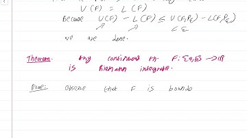 Real Analysis Lecture 26 Part 2: Criteria for Riemann integrability