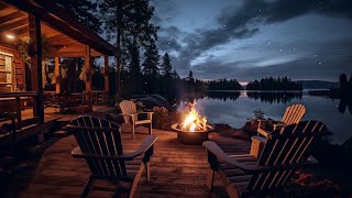 Calming Atmosphere with Lakeside Campfire: Perfect Fire Sounds for Inner Peace and Deep Relaxation