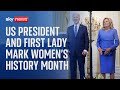 President Biden and First Lady Jill Biden celebrate Women&#39;s History Month