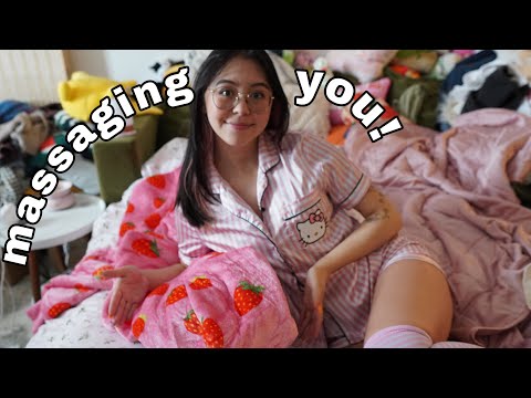 ASMR Cozy Massage Roleplay (Personal Attention, Fast Fabric Sounds, Rambles)