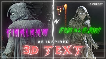 3d Text Pack for Node Video | Preset + Tutorial #aelike #3dtext #nodevideoedits#textpresets  