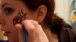 Face Painting Tutorial Spiderman Cheek Art