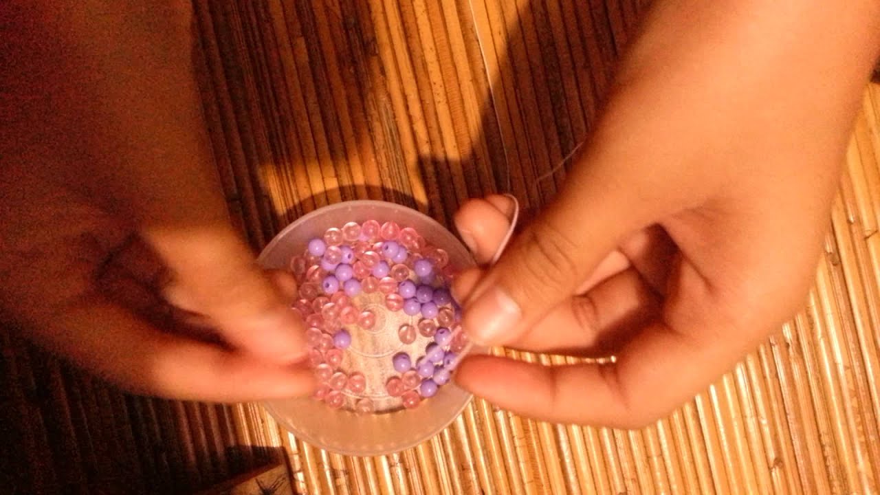 Cara membuat gelang manik manik (MUDAH) 
