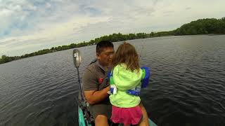 Daughter First Time Out On The Kayak With Me!