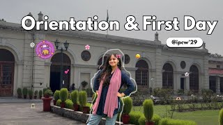 Orientation and First Day @ipcw1924 😝💅🏻🏛️| DU vlog | DU 2026 Guía