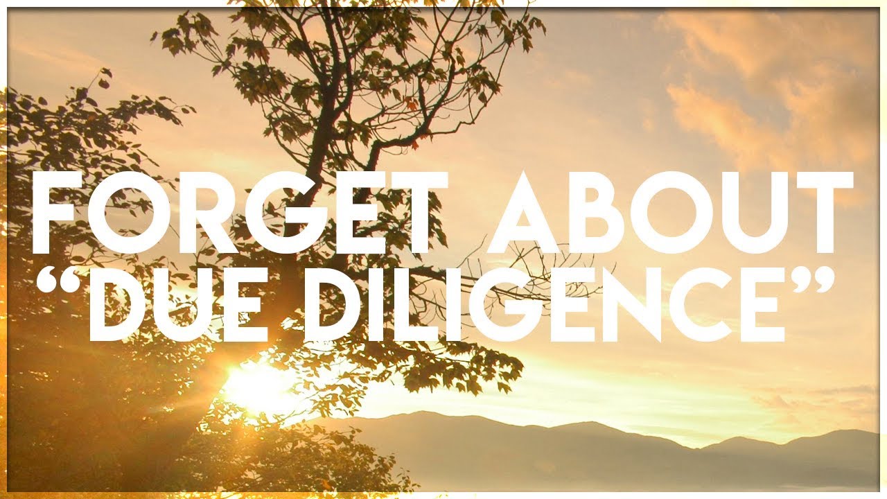 Network Marketers: Forget About "Due Diligence"