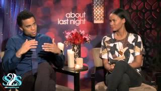 Michael Ealy and Joy Bryant talk "About Last Night"