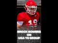 Brock Bowers on Georgia football tight ends group